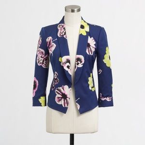 Floral Printed Cropped Blazer